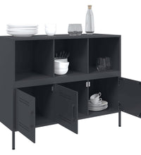 Sideboard Anthrazit 100,5x39x79 cm Kaltgewalzter Stahl