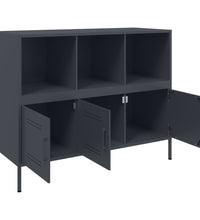 Sideboard Anthrazit 100,5x39x79 cm Kaltgewalzter Stahl