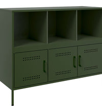 Sideboard Olivgrün 100,5x39x79 cm Stahl