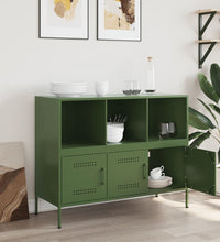 Sideboard Olivgrün 100,5x39x79 cm Stahl