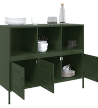 Sideboard Olivgrün 100,5x39x79 cm Stahl