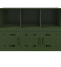 Sideboard Olivgrün 100,5x39x79 cm Stahl