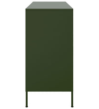 Sideboard Olivgrün 100,5x39x79 cm Stahl