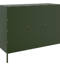 Sideboard Olivgrün 100,5x39x79 cm Stahl