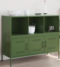 Sideboard Olivgrün 100,5x39x79 cm Stahl