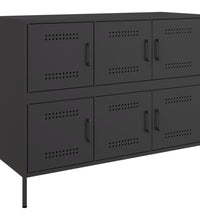 Sideboard Schwarz 100,5x39x79 cm Stahl