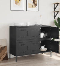 Sideboard Schwarz 100,5x39x79 cm Stahl