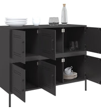 Sideboard Schwarz 100,5x39x79 cm Stahl