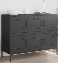 Sideboard Schwarz 100,5x39x79 cm Stahl