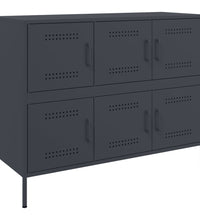 Sideboard Anthrazit 100,5x39x79 cm Kaltgewalzter Stahl