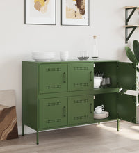 Sideboard Olivgrün 100,5x39x79 cm Stahl