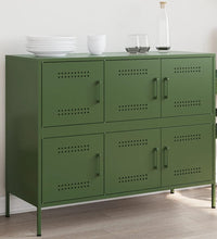 Sideboard Olivgrün 100,5x39x79 cm Stahl