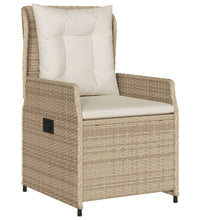 9-tlg. Garten-Essgruppe mit Kissen Beige Poly Rattan