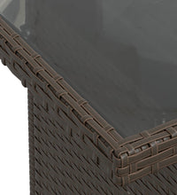 8-tlg. Garten-Sofagarnitur mit Kissen Braun Poly Rattan