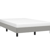 Bettgestell ohne Matratze Hellgrau 120x190 cm Stoff