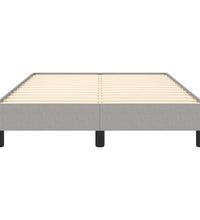 Bettgestell ohne Matratze Hellgrau 120x190 cm Stoff