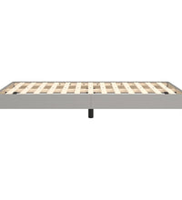 Bettgestell ohne Matratze Hellgrau 120x190 cm Stoff