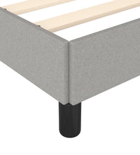 Bettgestell ohne Matratze Hellgrau 120x190 cm Stoff