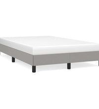 Bettgestell ohne Matratze Hellgrau 120x190 cm Stoff