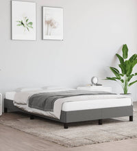 Bettgestell ohne Matratze Dunkelgrau 120x190 cm Stoff