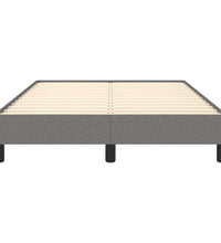 Bettgestell ohne Matratze Dunkelgrau 120x190 cm Stoff