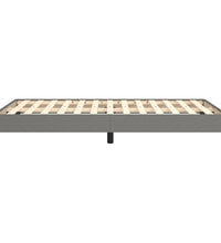 Bettgestell ohne Matratze Dunkelgrau 120x190 cm Stoff