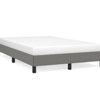 Bettgestell ohne Matratze Dunkelgrau 120x190 cm Stoff