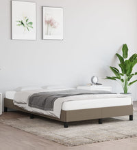 Bettgestell ohne Matratze Taupe 120x190 cm Stoff