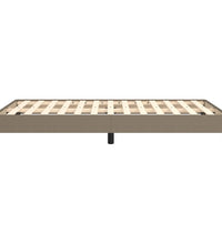 Bettgestell ohne Matratze Taupe 120x190 cm Stoff