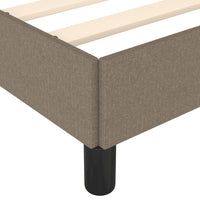 Bettgestell ohne Matratze Taupe 120x190 cm Stoff