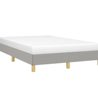 Bettgestell ohne Matratze Hellgrau 120x190 cm Stoff