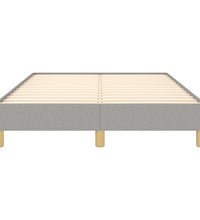 Bettgestell ohne Matratze Hellgrau 120x190 cm Stoff