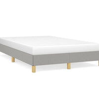 Bettgestell ohne Matratze Hellgrau 120x190 cm Stoff