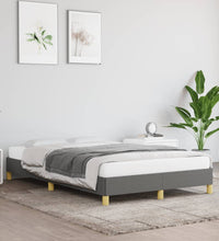 Bettgestell ohne Matratze Dunkelgrau 120x190 cm Stoff