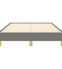 Bettgestell ohne Matratze Dunkelgrau 120x190 cm Stoff