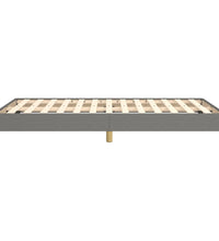 Bettgestell ohne Matratze Dunkelgrau 120x190 cm Stoff