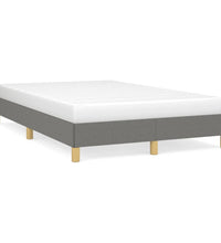 Bettgestell ohne Matratze Dunkelgrau 120x190 cm Stoff
