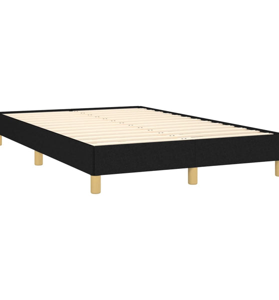 Bettgestell ohne Matratze Schwarz 120x190 cm Stoff