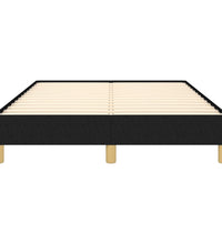 Bettgestell ohne Matratze Schwarz 120x190 cm Stoff