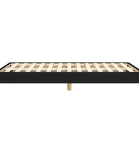 Bettgestell ohne Matratze Schwarz 120x190 cm Stoff