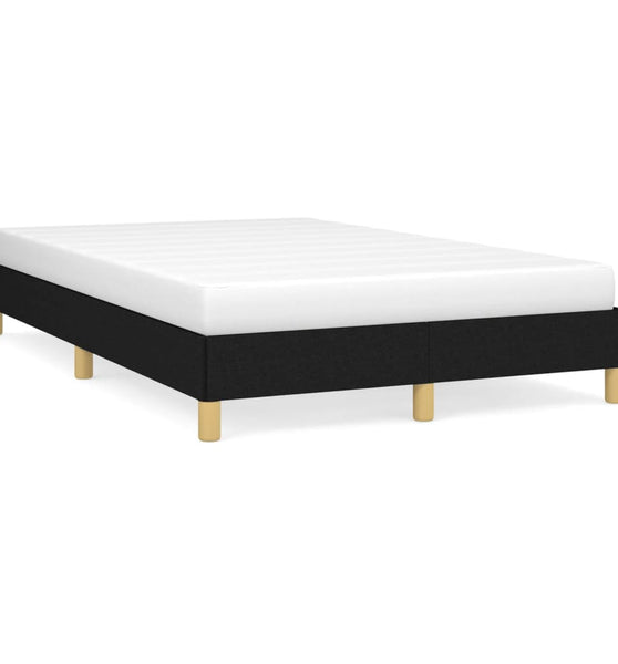 Bettgestell ohne Matratze Schwarz 120x190 cm Stoff