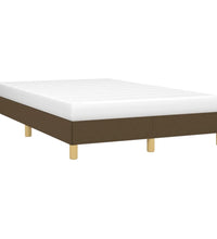 Bettgestell ohne Matratze Dunkelbraun 120x190 cm Stoff