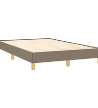 Bettgestell ohne Matratze Taupe 120x190 cm Stoff