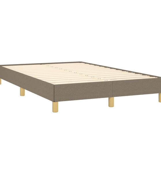 Bettgestell ohne Matratze Taupe 120x190 cm Stoff