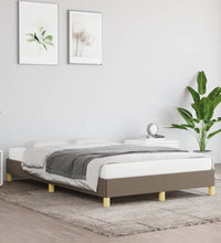 Bettgestell ohne Matratze Taupe 120x190 cm Stoff
