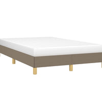 Bettgestell ohne Matratze Taupe 120x190 cm Stoff