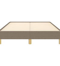 Bettgestell ohne Matratze Taupe 120x190 cm Stoff
