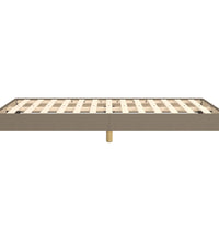 Bettgestell ohne Matratze Taupe 120x190 cm Stoff