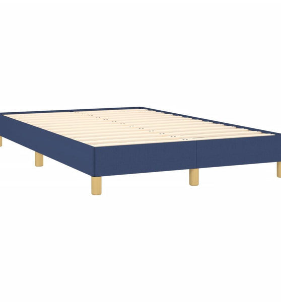 Bettgestell ohne Matratze Blau 120x190 cm Stoff