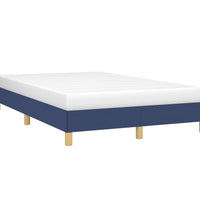 Bettgestell ohne Matratze Blau 120x190 cm Stoff